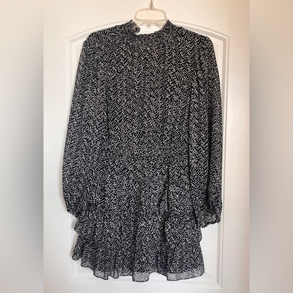 Cute Black and White Patterned Dress